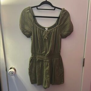 Aerie Olive Green Jumpsuit